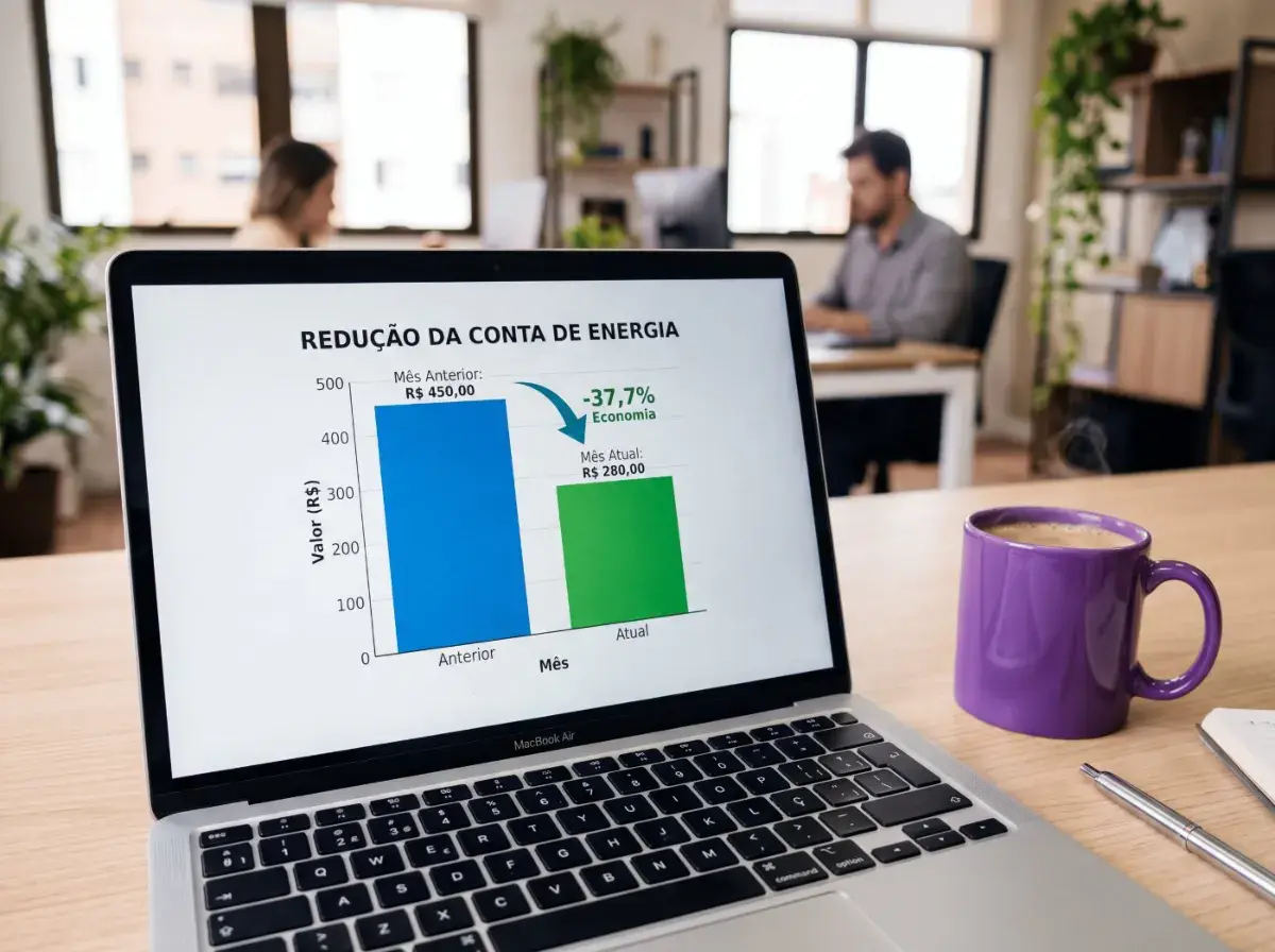 Conta de luz com valor menor